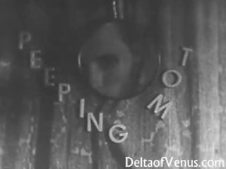 Реколта x номинално клипс 1950s - воайор майната - peeping мъжко животно